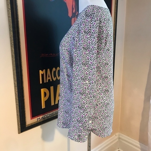 ANN TAYLOR :Leopard Print Long Sleeve Shirt Sz M - Picture 3 of 11